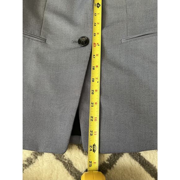ANTONIO MELANIE Women's Blue Blazer Jacket Straight Leg Pant Suit - Picture 12 of 16